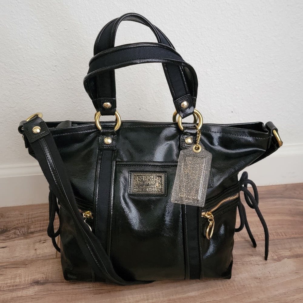 Coach Daisy Liquid Gloss Pocket Tote 20047